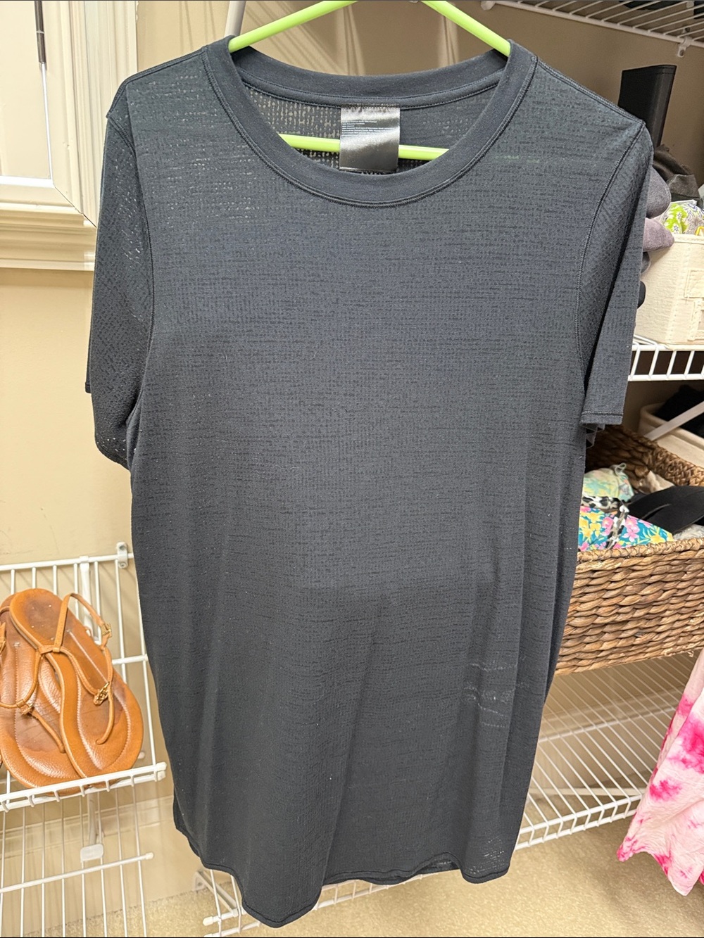 Lululemon Women's Black Crewneck Top - Black - large